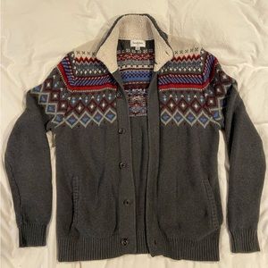 Goodfellow & Co. heavy button-up sweater, size Large